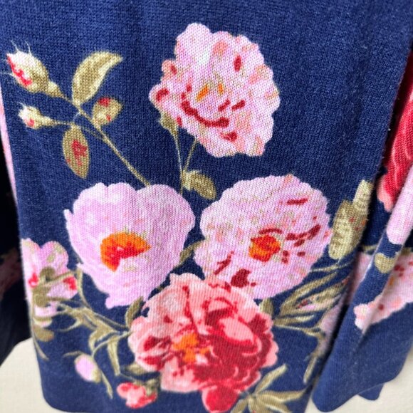 ANTHROPOLOGIE Sparrow Fair Isle Floral Sweater with Tie Size Medium - Picture 7 of 11